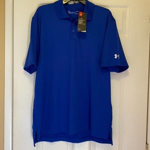 NWT Under Armour royal blue polo